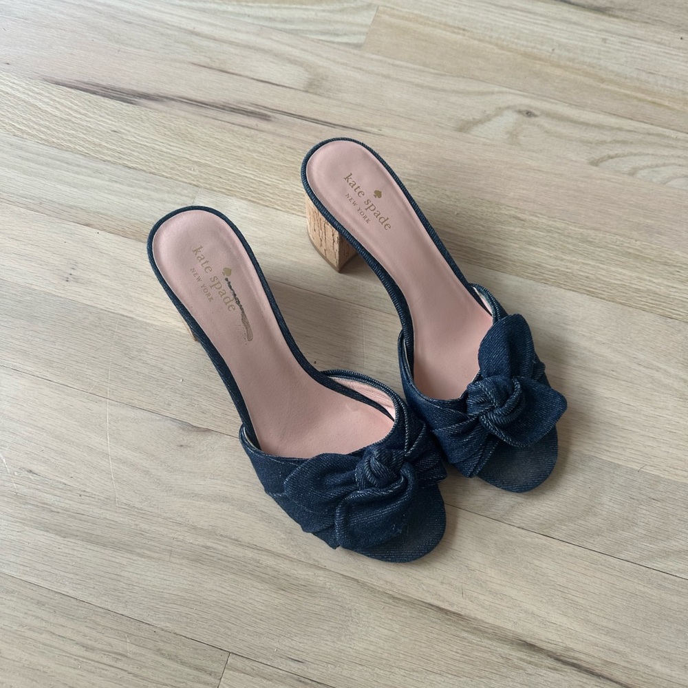 Kate Spade Denim Sandal Heels